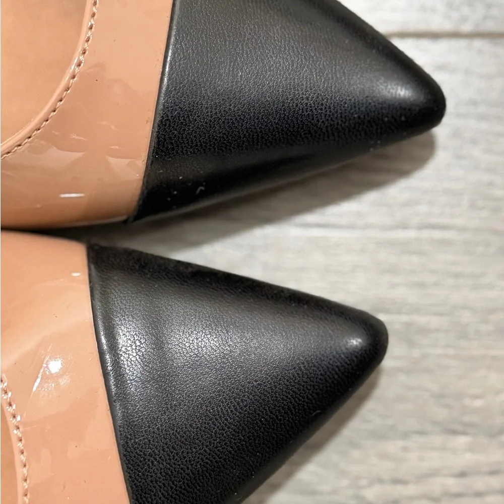 Steve Madden Black and Tan Slingback Flats - Picture 2 of 2